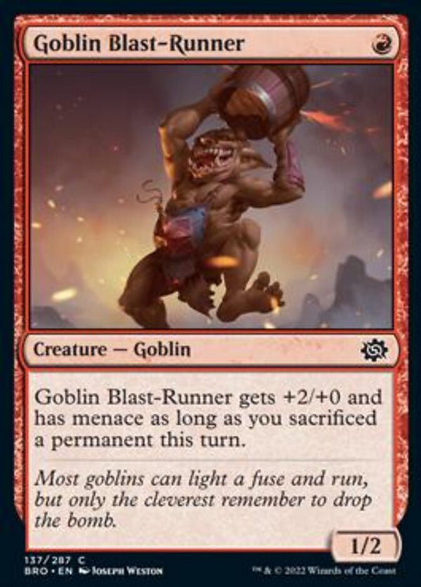Goblin Blast-Runner (BRO-137) - The Brothers' War [Common]