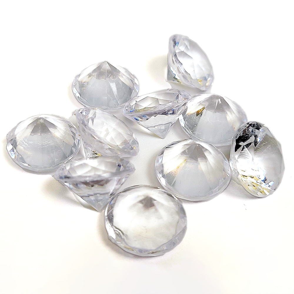 Top Shelf Gamer - Clear Gem (Diamond) Tokens - Acrylic (Set of 10)