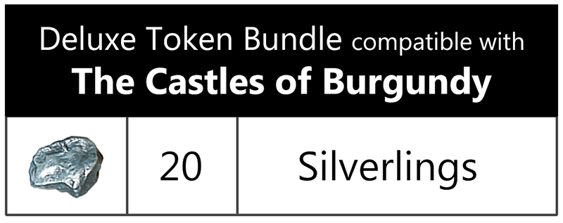 Top Shelf Gamer - Deluxe Token Bundle compatible with The Castles of Burgundy™ (set of 20)