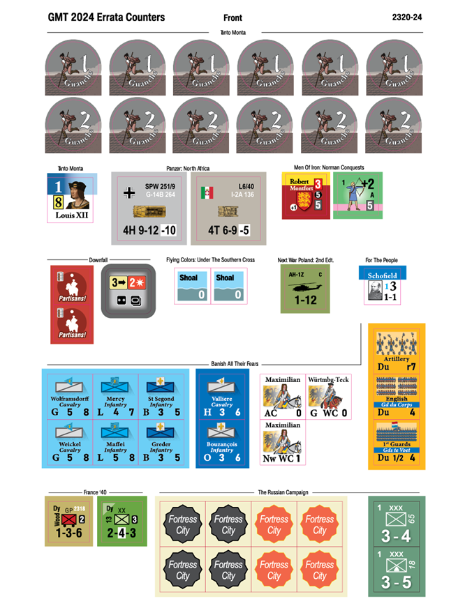 2024 Replacement Countersheet - Non-US