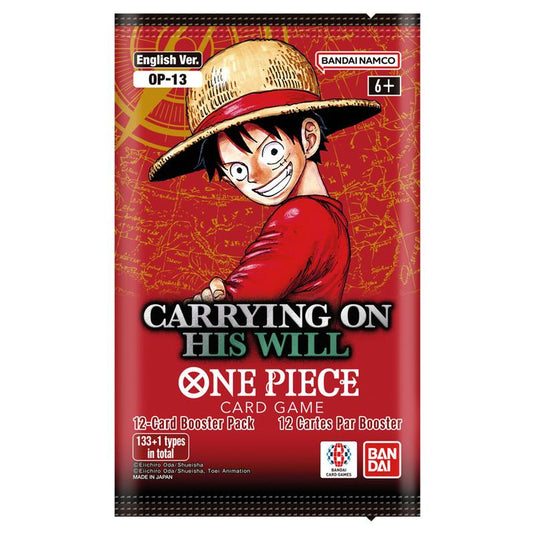 One Piece Card Game - Carrying On His Will (OP-13) Booster Pack