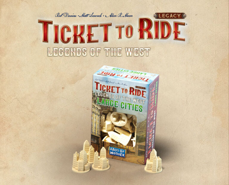 Ticket to Ride Legacy: Legends of the West – Large Cities Set