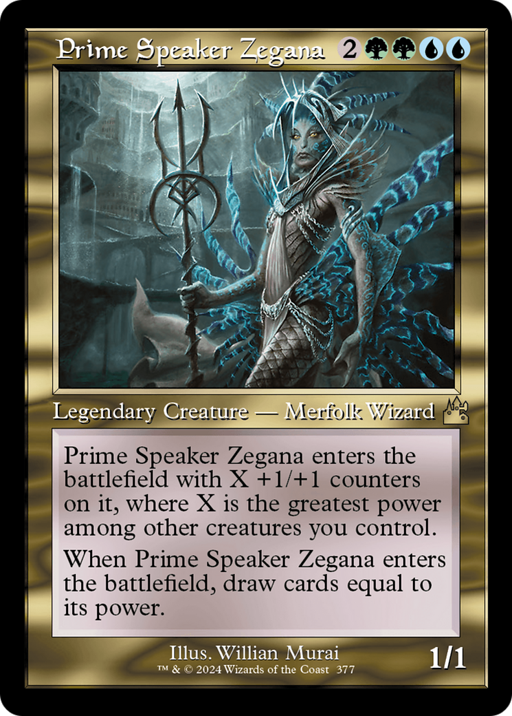 Prime Speaker Zegana (RVR-377) - Ravnica Remastered [Rare]