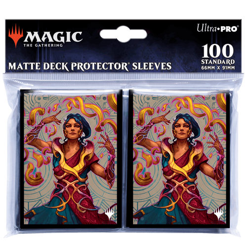 Ultra Pro - PRO-Matte 100ct Standard Deck Protector® sleeves for Magic: The Gathering - The Lost Caverns of Ixalan: Saheeli, the Sun’s Brilliance