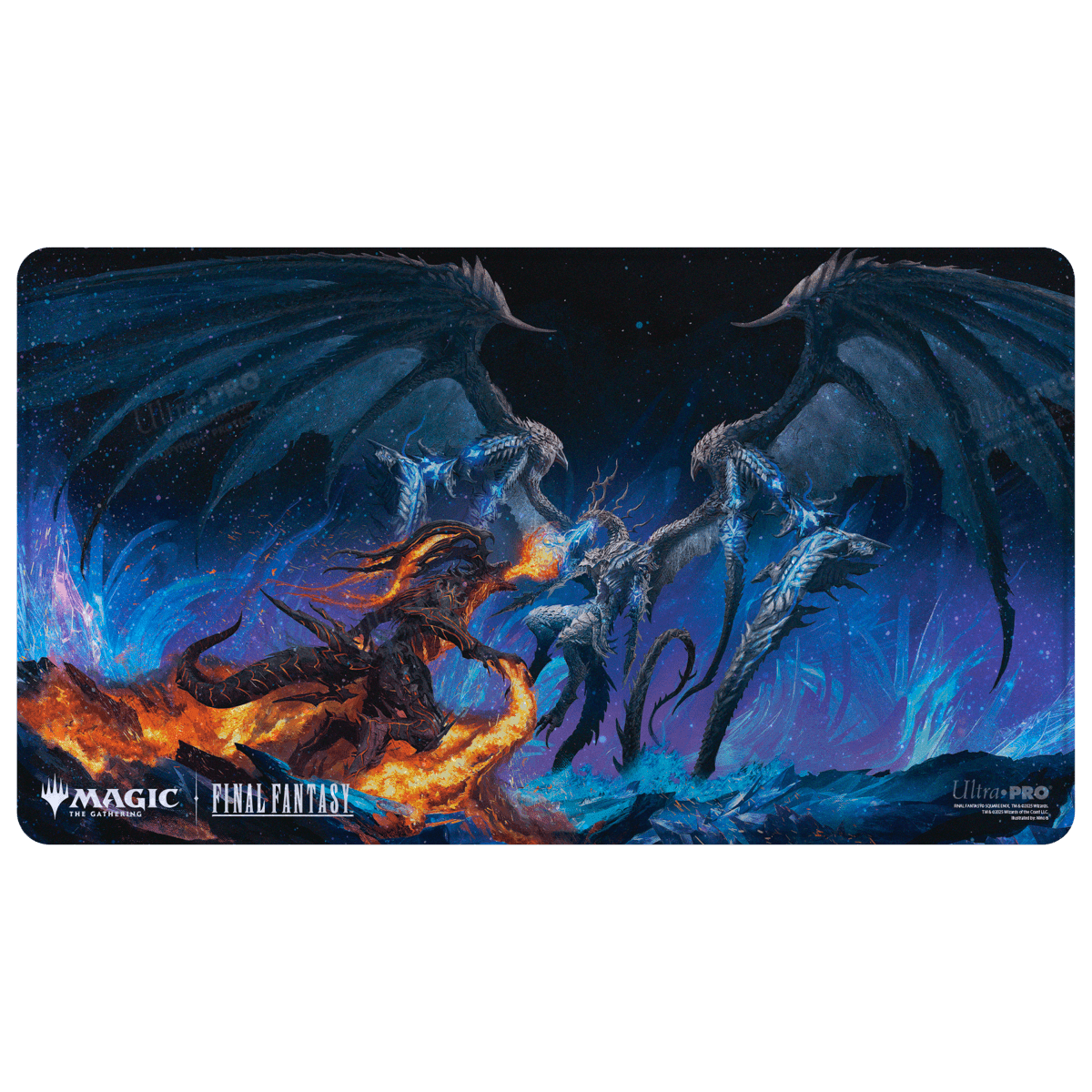 Ultra-Pro - Magic: The Gathering: Final Fantasy - Bahamut and Ifrit Holofoil Playmat