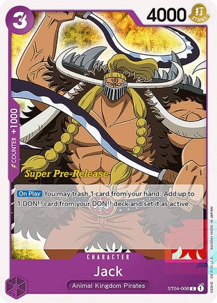 Jack (ST04-008) - Super Pre-Release Starter Deck 4: Animal Kingdom Pirates  [Common]
