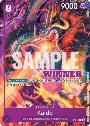 Kaido - P-010 (Winner Pack Vol. 1) (P-010) - One Piece Promotion Cards  [Promo]