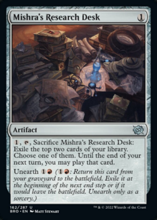 Mishra's Research Desk (BRO-162) - The Brothers' War [Uncommon]