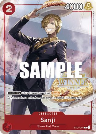 Sanji (Online Regional 2023) [Winner] (ST01-004) - One Piece Promotion Cards Foil [Promo]