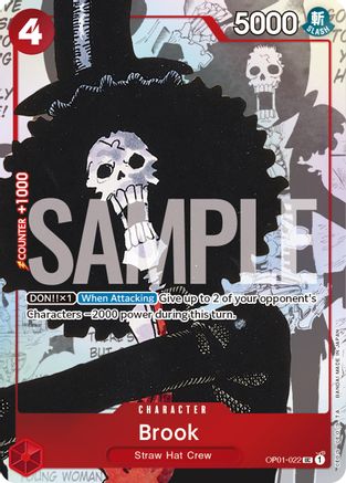 Brook - OP01-022 (Alternate Art) (OP01-022) - One Piece Promotion Cards Foil [Promo]