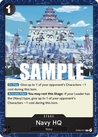 Navy HQ (ST06-017) - Starter Deck 6: Absolute Justice  [Common]