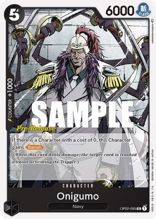 Onigumo (OP02-095) - Paramount War Pre-Release Cards  [Uncommon]