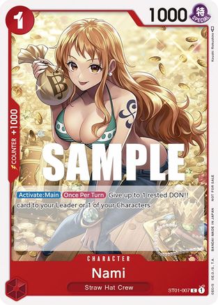 Nami (Tournament Pack Vol. 3) [Participant] (ST01-007) - One Piece Promotion Cards  [Promo]