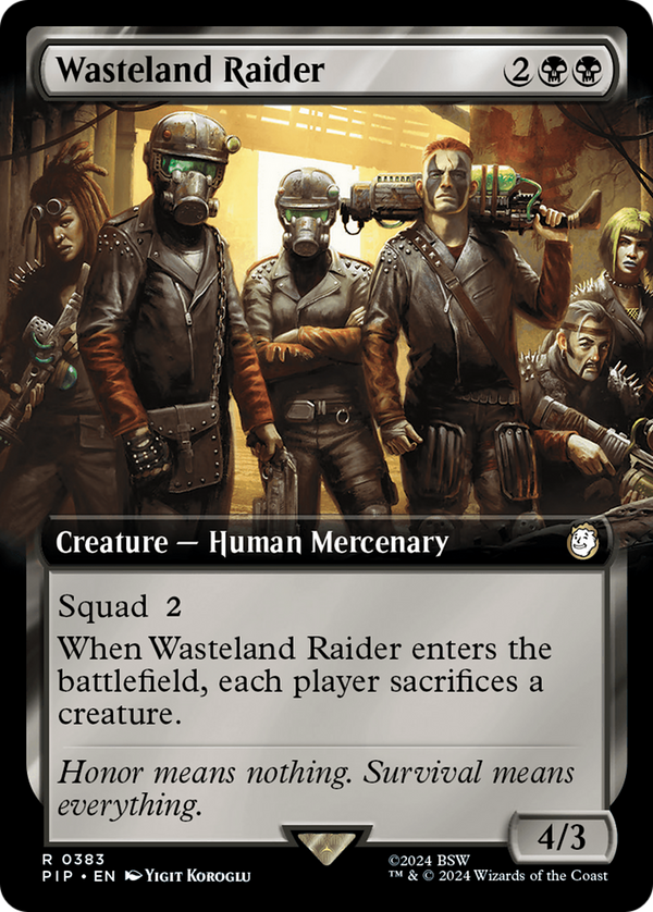 Wasteland Raider (PIP-383) - Fallout: (Extended Art) [Rare]