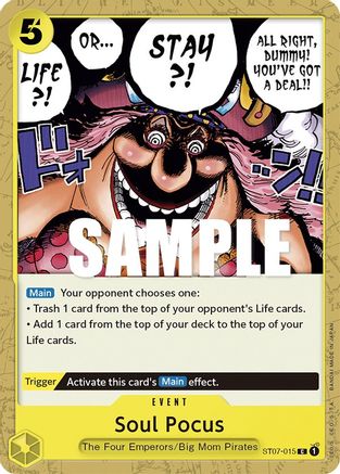 one piece card game big mom deck Soul Pocus (ST07-015)