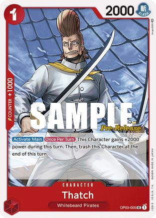 Thatch (OP03-005) - Pillars of Strength Pre-Release Cards  [Uncommon]