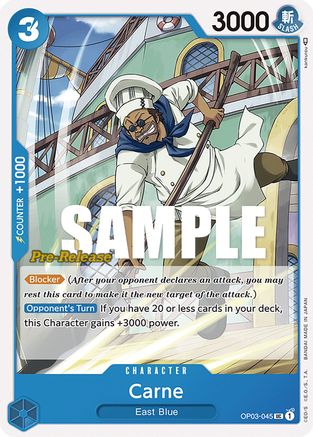 Carne (OP03-045) - Pillars of Strength Pre-Release Cards  [Uncommon]