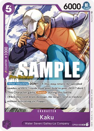 Kaku (OP03-059) - Pillars of Strength Pre-Release Cards  [Uncommon]