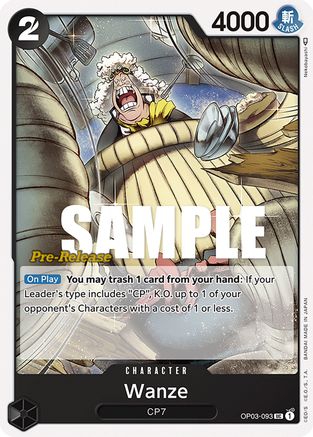 Wanze (OP03-093) - Pillars of Strength Pre-Release Cards  [Uncommon]