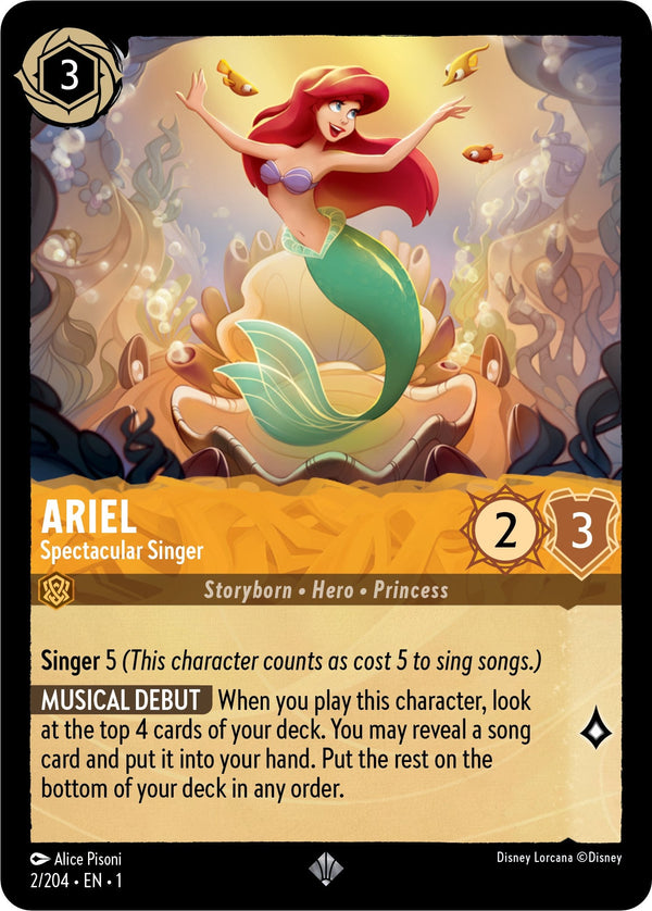 Ariel - Spectacular Singer (2/204) - The First Chapter  [Super Rare]