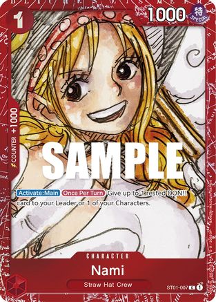 Nami (Premium Card Collection -ONE PIECE FILM RED Edition-) (ST01-007) - One Piece Promotion Cards Foil [Common]