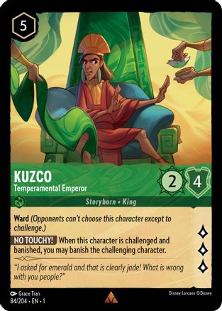Kuzco - Temperamental Emperor (84/204) - The First Chapter Cold Foil [Rare]