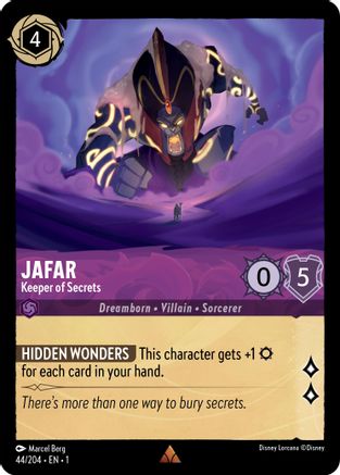 Jafar - Keeper of Secrets (44/204) - The First Chapter Cold Foil [Rare]