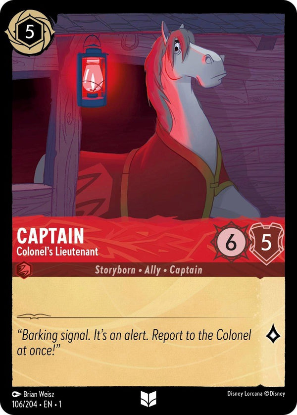 Captain - Colonel's Lieutenant (106/204) - The First Chapter  [Uncommon]