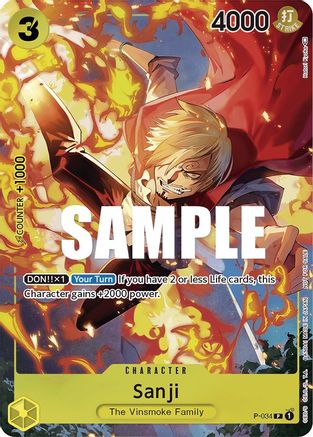 Sanji (Event Pack Vol. 2) (P-034) - One Piece Promotion Cards Foil [Promo]