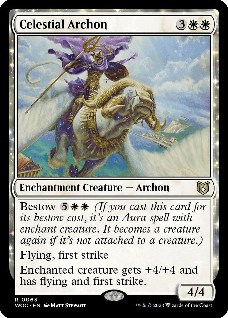 Celestial Archon (WOC-063) - Wilds of Eldraine Commander [Rare]
