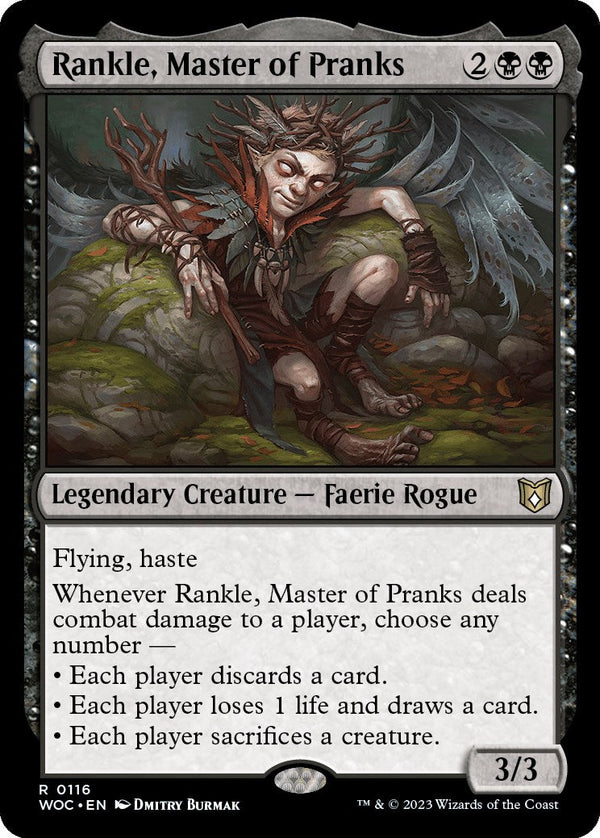 Rankle, Master of Pranks (WOC-116) - Wilds of Eldraine Commander [Rare]