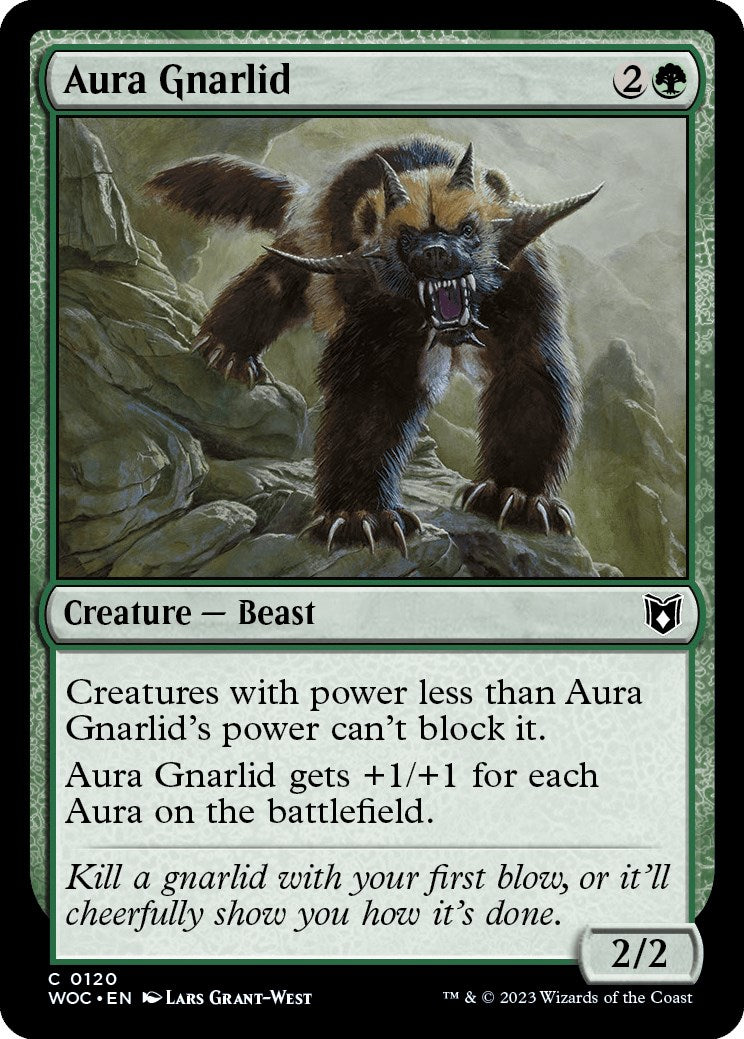 Aura Gnarlid (WOC-120) - Wilds of Eldraine Commander [Common]