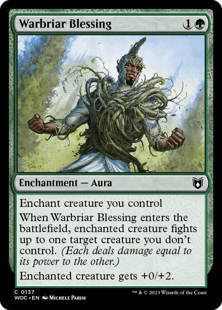 Warbriar Blessing (WOC-137) - Wilds of Eldraine Commander [Common]