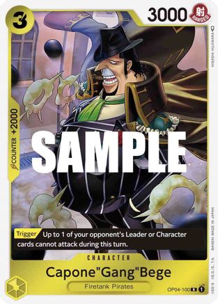 Capone"Gang"Bege (OP04-100) - Kingdoms of Intrigue Foil [Rare]