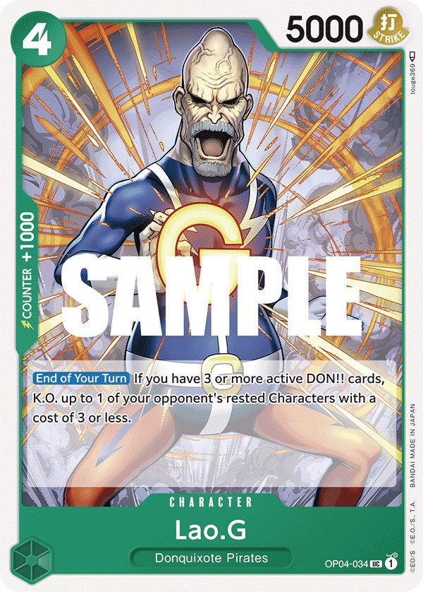 Lao.G (OP04-034) - Kingdoms of Intrigue  [Uncommon]