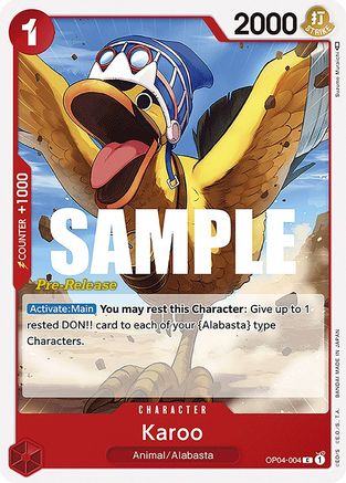 Karoo (OP04-004) - Kingdoms of Intrigue Pre-Release Cards  [Common]