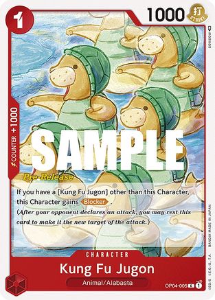 Kung Fu Jugon (OP04-005) - Kingdoms of Intrigue Pre-Release Cards  [Common]