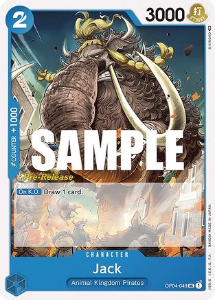Jack (OP04-049) - Kingdoms of Intrigue Pre-Release Cards  [Uncommon]