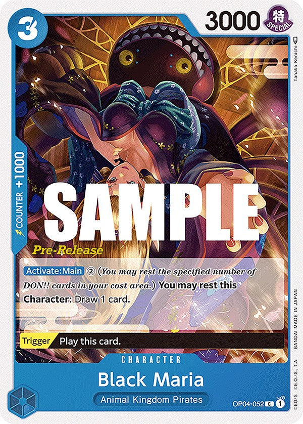 Black Maria (OP04-052) - Kingdoms of Intrigue Pre-Release Cards  [Common]