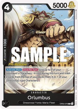 Orlumbus (OP04-079) - Kingdoms of Intrigue Pre-Release Cards  [Common]