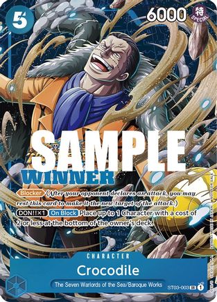 Crocodile (Winner Pack Vol. 5) (ST03-003) - One Piece Promotion Cards Foil [Super Rare]