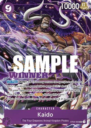 Kaido (Winner Pack Vol. 5) (ST04-003) - One Piece Promotion Cards Foil [Super Rare]