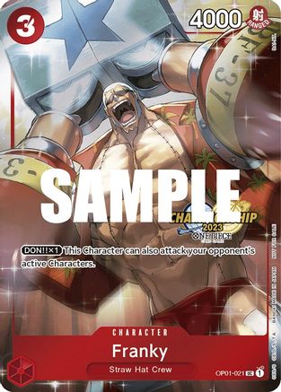 Franky (CS 2023 Celebration Pack) (OP01-021) - One Piece Promotion Cards Foil [Uncommon]