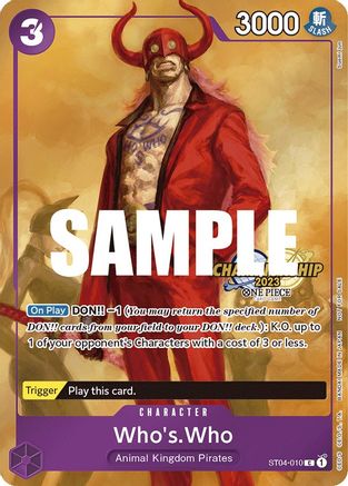 Who's.Who (CS 2023 Celebration Pack) (ST04-010) - One Piece Promotion Cards Foil [Common]
