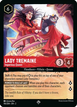 Lady Tremaine - Imperious Queen (110/204) - Rise of the Floodborn  [Super Rare]