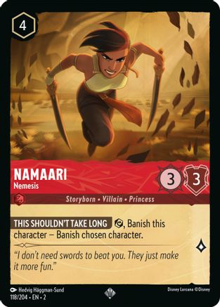 Namaari - Nemesis (118/204) - Rise of the Floodborn  [Super Rare]