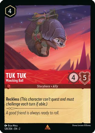 Tuk Tuk - Wrecking Ball (128/204) - Rise of the Floodborn Cold Foil [Rare]