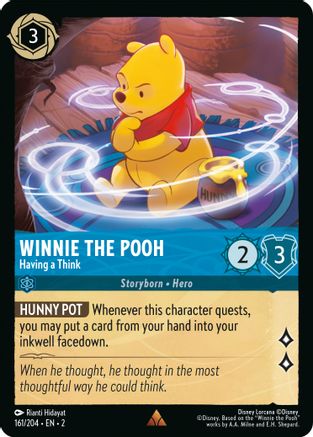 Winnie the Pooh - Having a Think (161/204) - Rise of the Floodborn  [Rare]
