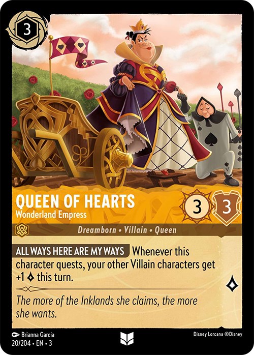 Queen of Hearts - Wonderland Empress (20/204) - Into the Inklands  [Uncommon]