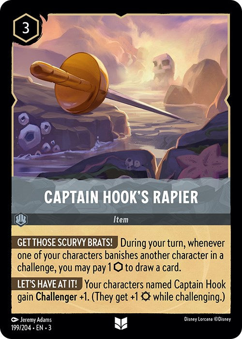 Captain Hook's Rapier (199/204) - Into the Inklands  [Uncommon]